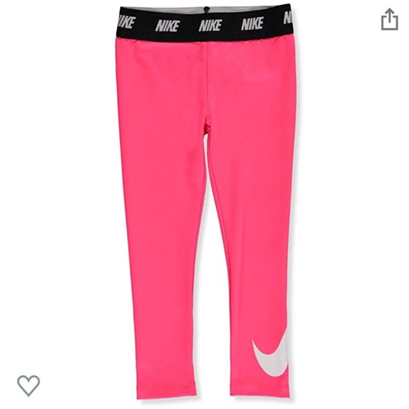girls pink nike leggings